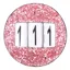 QHP glitter competition Number Holder Rio Powder Pink