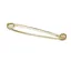 Equetech Traditional Plain Stock Pin - Gold 75mm