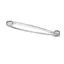 Equetech Traditional Plain Stock Pin - Silver 75mm